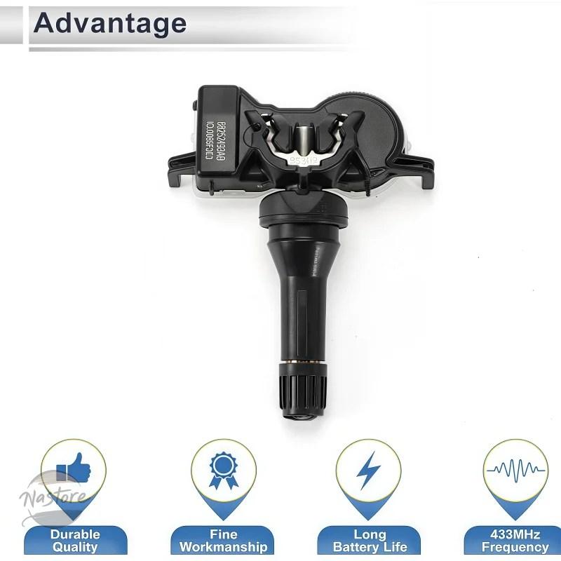 並行輸入品 ジープ コンパス 4 個タイヤエア圧センサー tpms 433mhz 68252493ab カスタムパーツ 部品 アクセサリーの画像