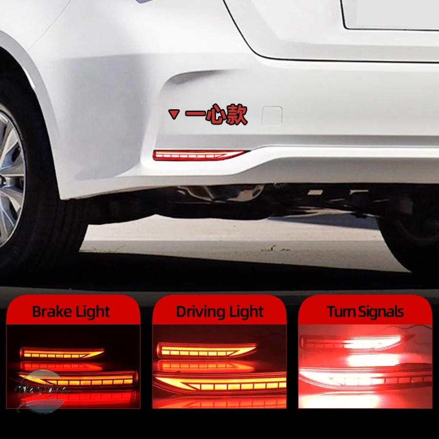 並行輸入品 トヨタ フォグランプ ブレーキ カローラ 1セットカーled反射 toyota 2019 2020 カスタムパーツ 部品 アクセサリーの画像