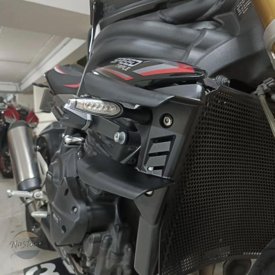 並行輸入品 バイク スポイラー サイドスポイラー 固定 トライアンフ