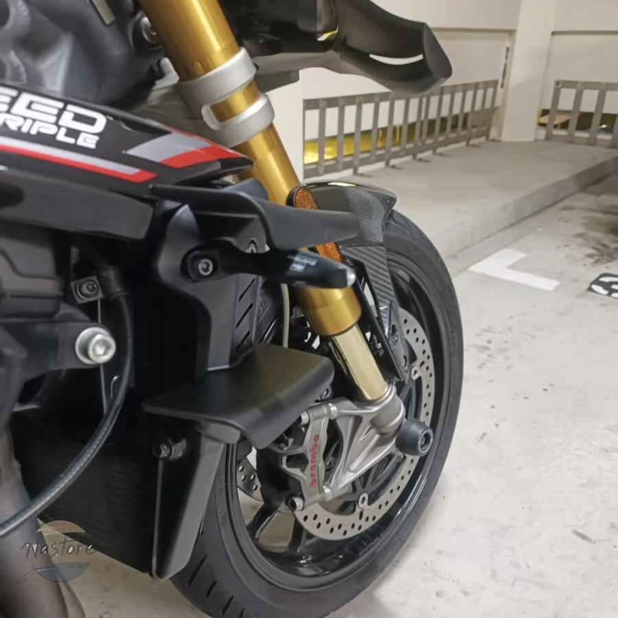 並行輸入品 バイク スポイラー サイドスポイラー 固定 トライアンフ