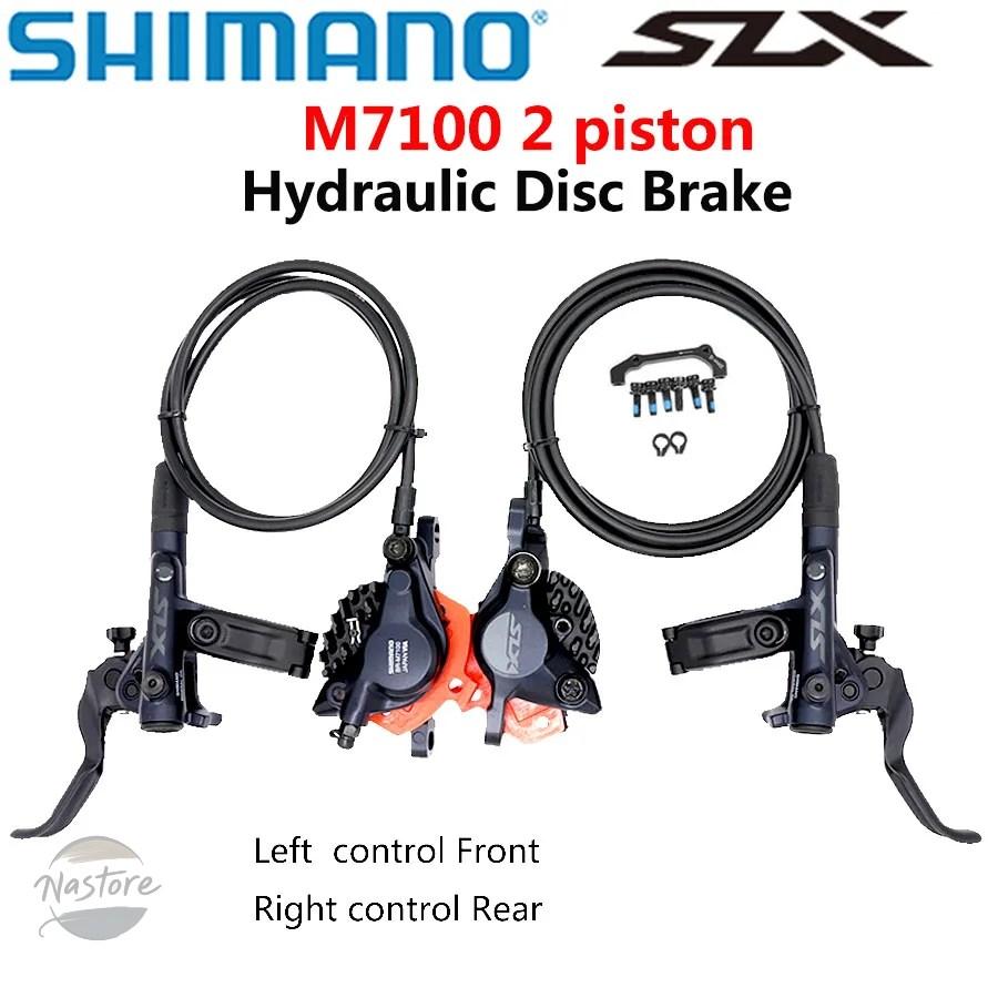 並行輸入品 m7100 ブレーキ shimano-油圧ディスク ピストンm7120 4ピストン 左右 mtb 部品 カスタムパーツ アクセサリー_2