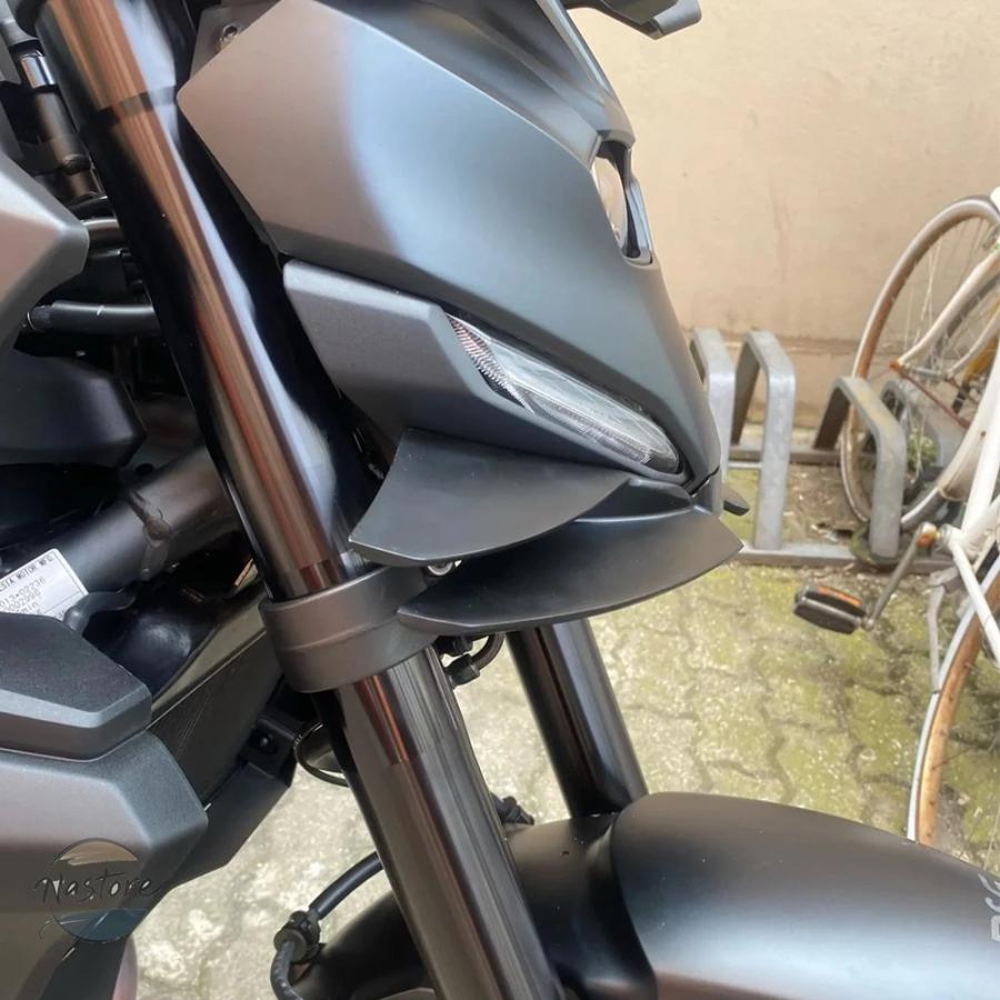並行輸入品 mt-07 バイク フロント キット スポイラー フロントスポイラー 2024 mt07 2025 ダウンフォース裸ウイングレット空力翼 部品 カスタムパーツの画像