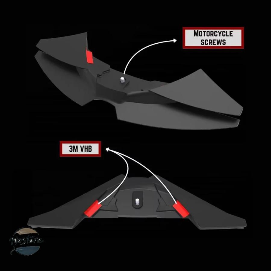 並行輸入品 mt-07 バイク フロント キット スポイラー フロントスポイラー 2024 mt07 2025 ダウンフォース裸ウイングレット空力翼 部品 カスタムパーツの画像