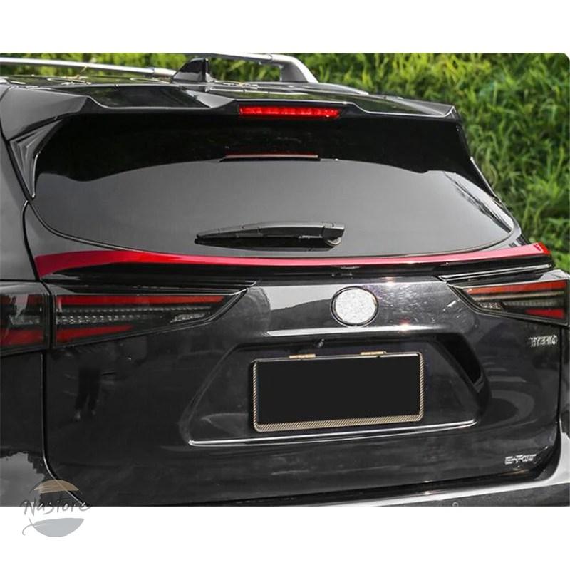並行輸入品 トヨタ toyota スポイラー ルーフスポイラー カスタム アクセサリー フィット ハイランダー ルーフ abs素材 黒 白 リ 2022 2023 部品_8