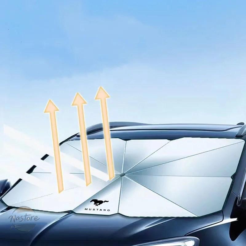 【並行輸入品】車 サンシェード傘車 サンシェードプロテクターパラソルインテリアフロントガラスフォード FORDマスタング GT シェルビーカー ...