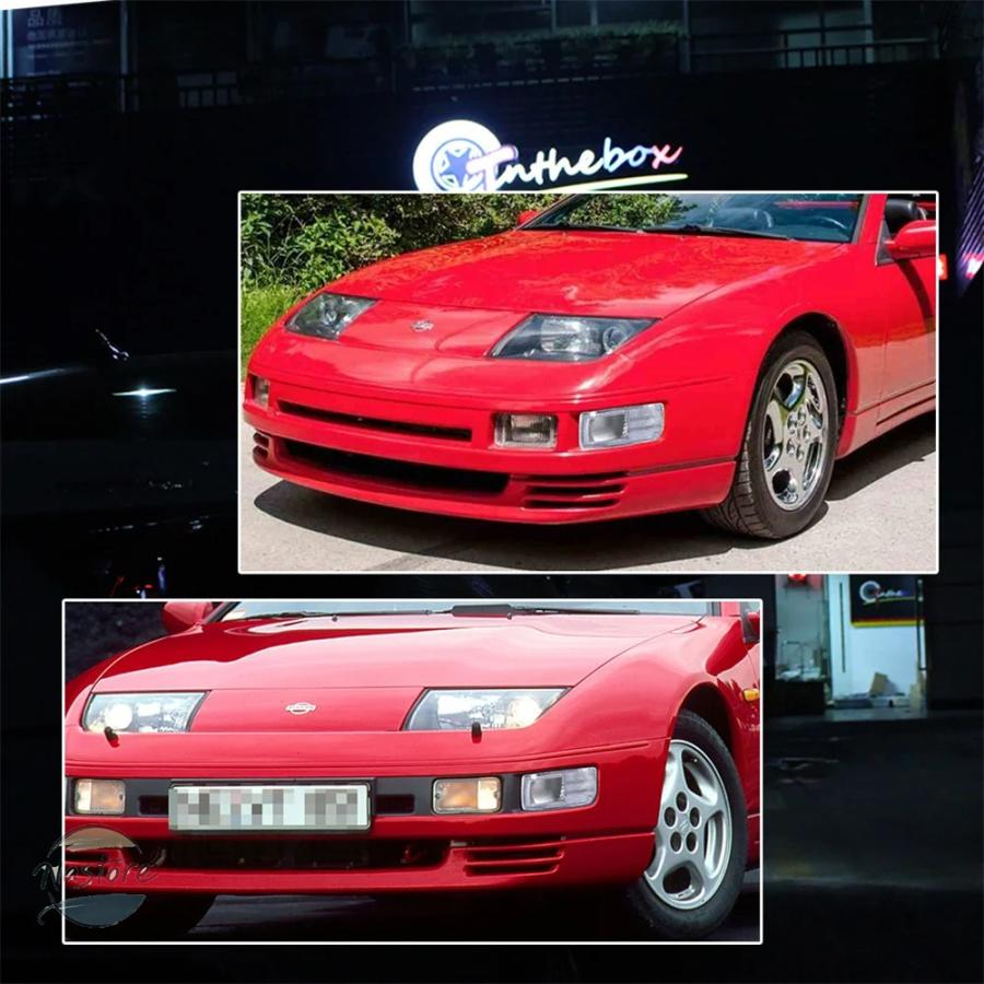 並行輸入品 日産 z32 フロントバンパー スモーク/クリアレンズ サイド