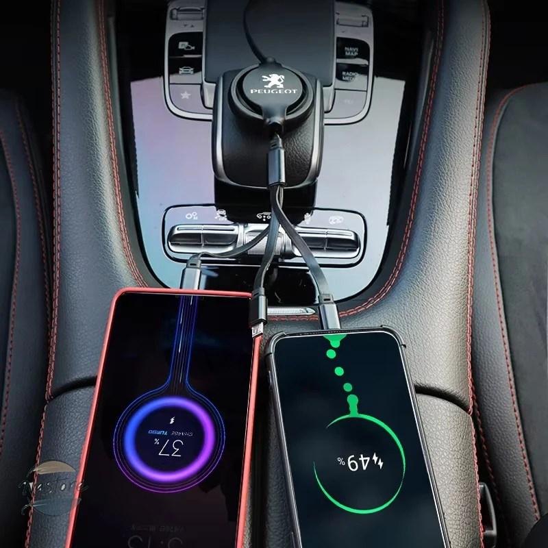 並行輸入品 プジョー 3 in 1 格納式マイクロデータワイヤー usb タイプ