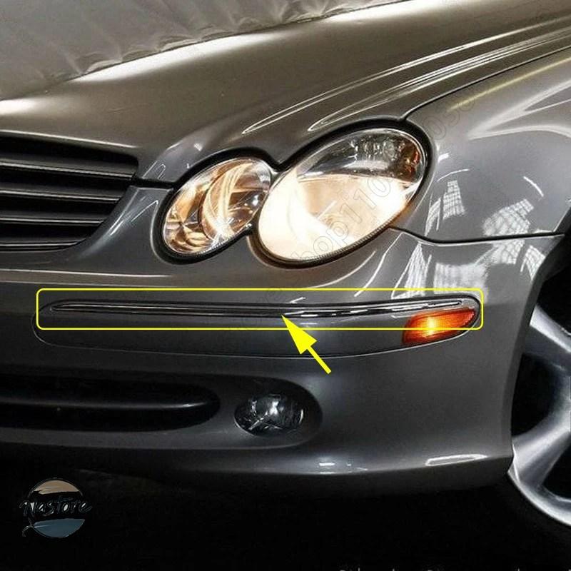 並行輸入品 メルセデスベンツ clk320 リップ フロントクロームバンパートリムスト カスタムパーツ 部品 アクセサリー_5