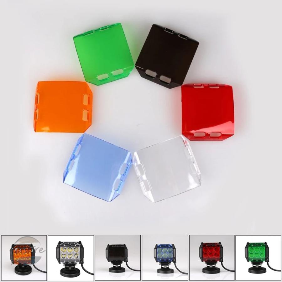 並行輸入品 カバー led作業灯バー 防塵保護 アンバー クリア ブラック レッド ホワイト カスタムパーツ 部品 アクセサリー_22
