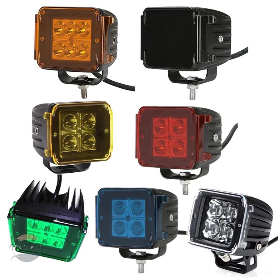 並行輸入品 カバー led作業灯バー 防塵保護 アンバー クリア ブラック レッド ホワイト カスタムパーツ 部品 アクセサリー_25