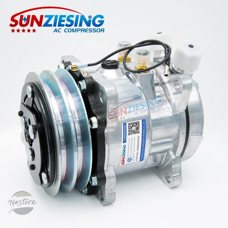 SANDEN SD–505エアコンコンプレッサー 9082 並行輸入品 sd505 sanden 505 9056 sd5h09 2pk 汎用 オートエアコン ac