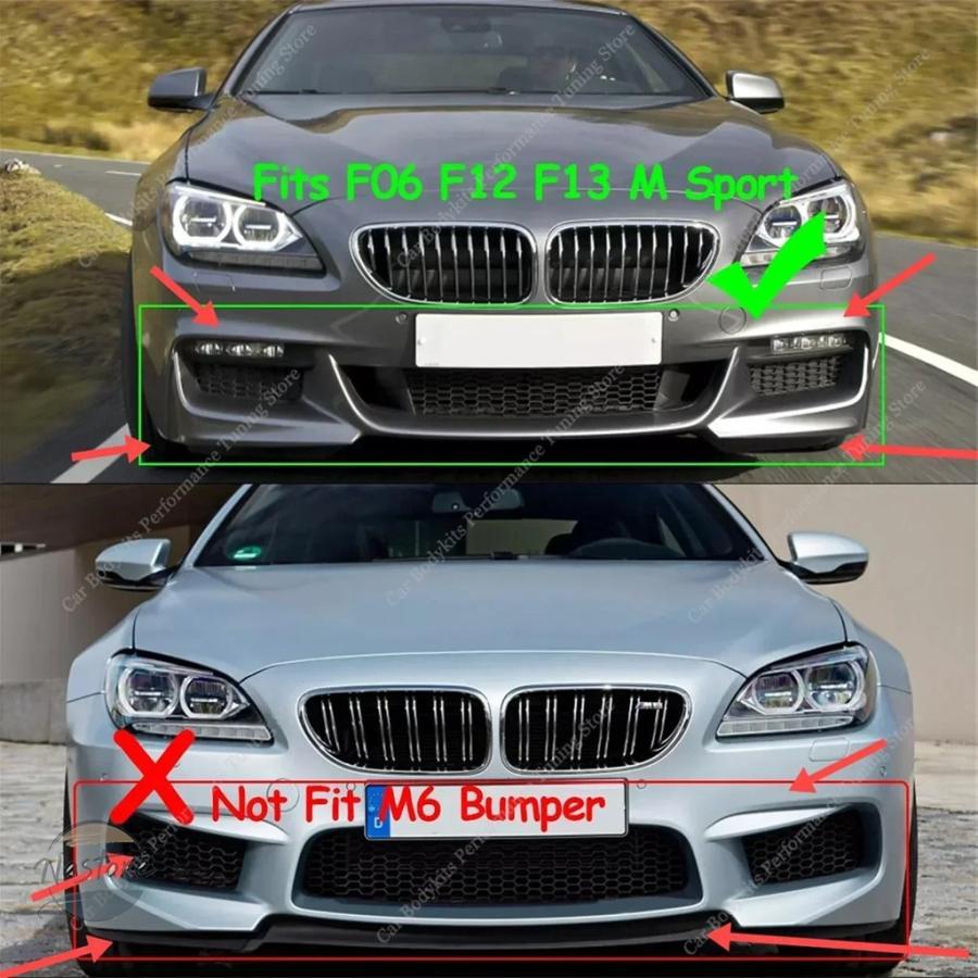並行輸入品 BMW f12 スポイラー リップスポイラー リップ f13 f06 v スタイル フロント カスタムパーツ 部品 アクセサリー_3