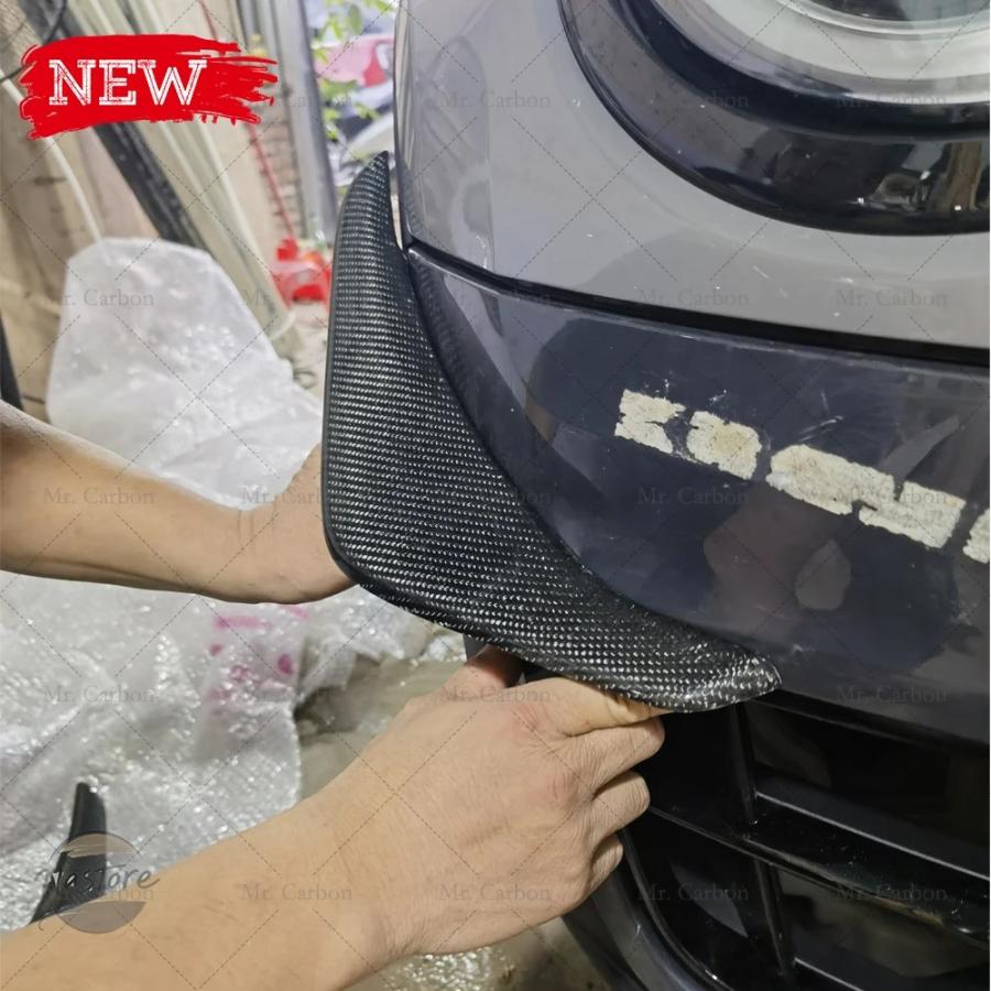 並行輸入品 f54 ミニ カーボン カナード miniクラブマン jcw/s フロント バンパー トリム カスタムパーツ 部品 アクセサリーの画像