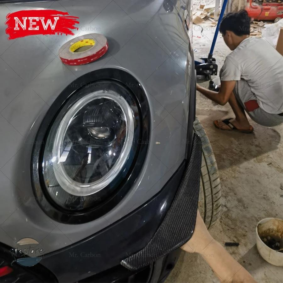 並行輸入品 f54 ミニ カーボン カナード miniクラブマン jcw/s フロント バンパー トリム カスタムパーツ 部品 アクセサリーの画像