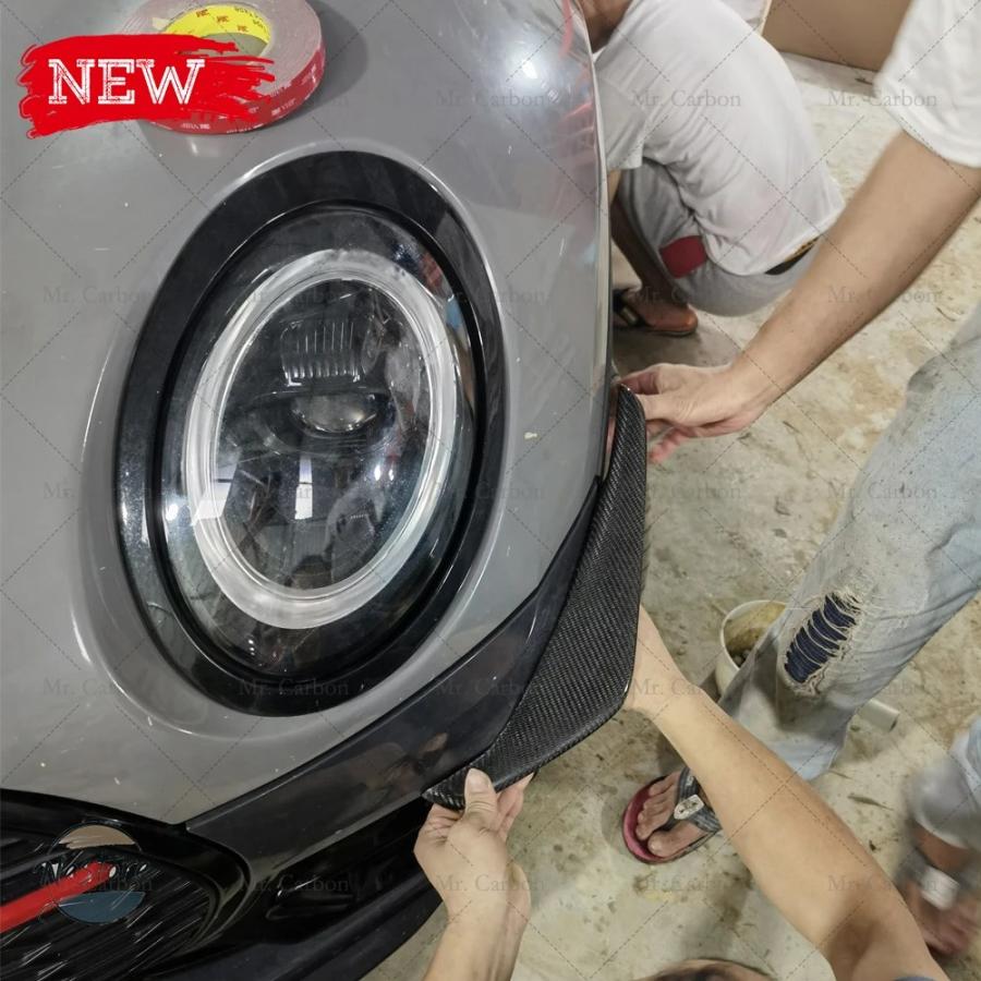 並行輸入品 f54 ミニ カーボン カナード miniクラブマン jcw/s フロント バンパー トリム カスタムパーツ 部品 アクセサリーの画像