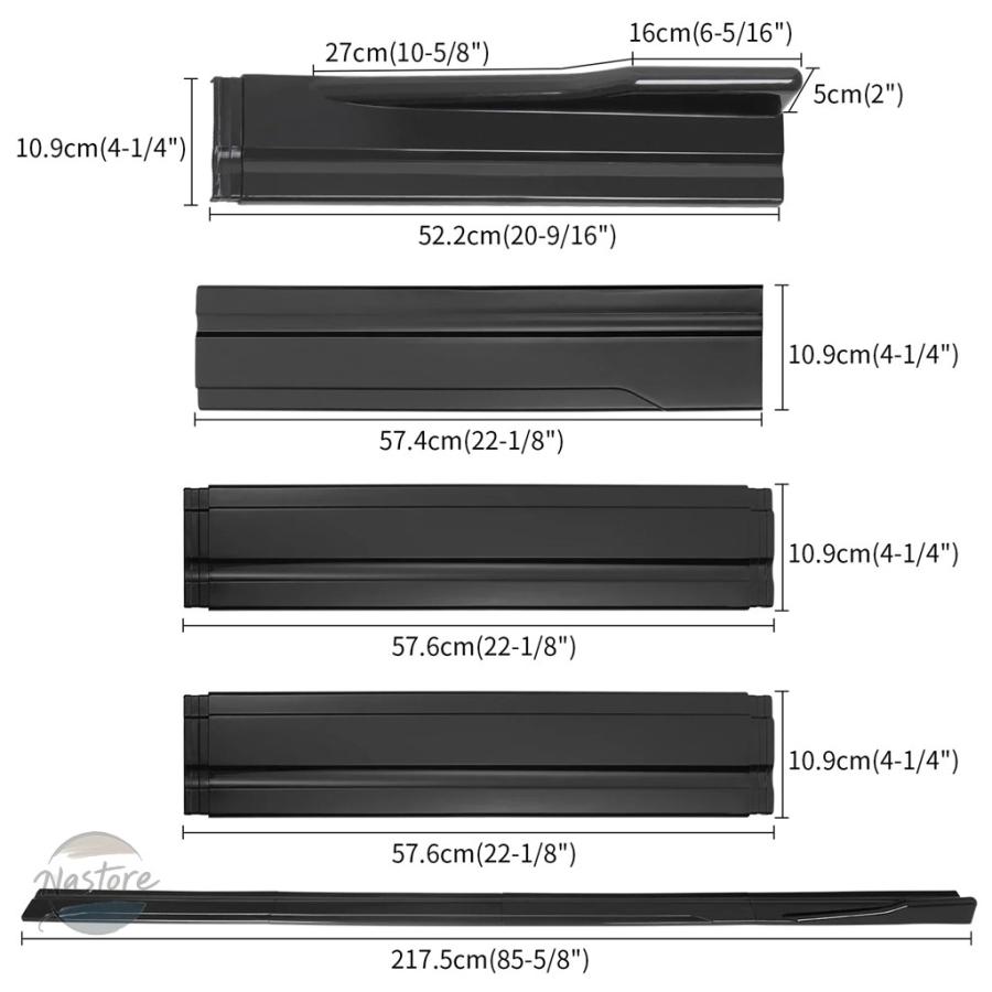 並行輸入品 BMW f10 アクセサリー カスタム サイドスカート 汎 5シリーズ 535i 528i カスタムパーツ 部品 アクセサリー_7