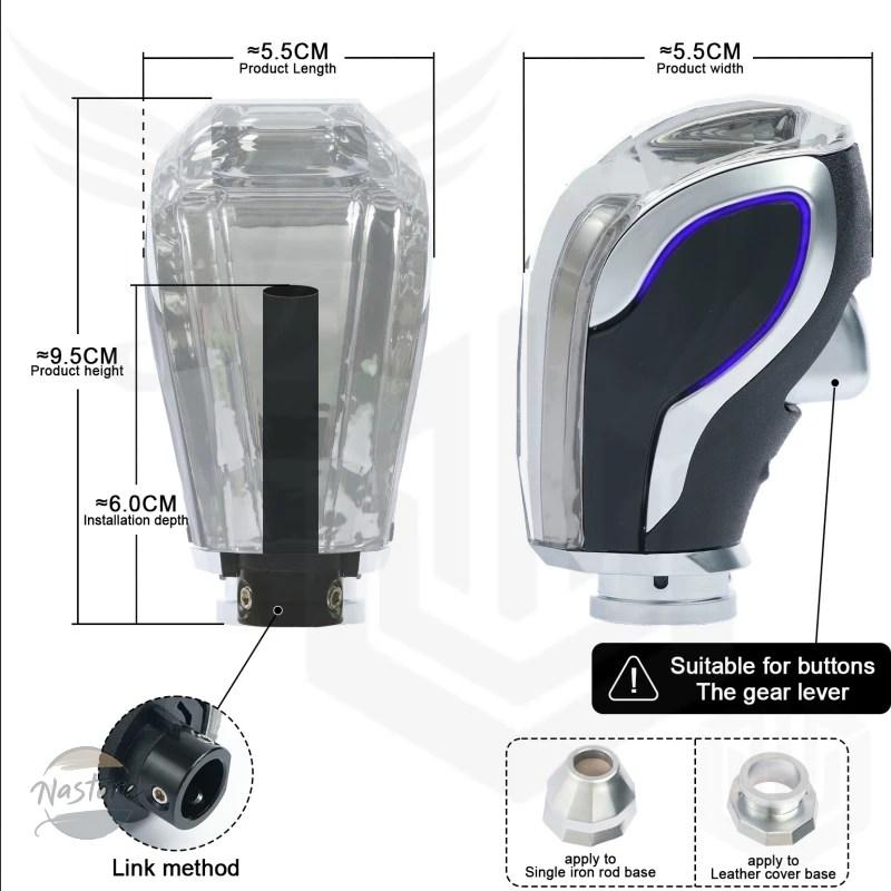 並行輸入品 フォード 適合 led Ford クリスタル シフト ノブ 