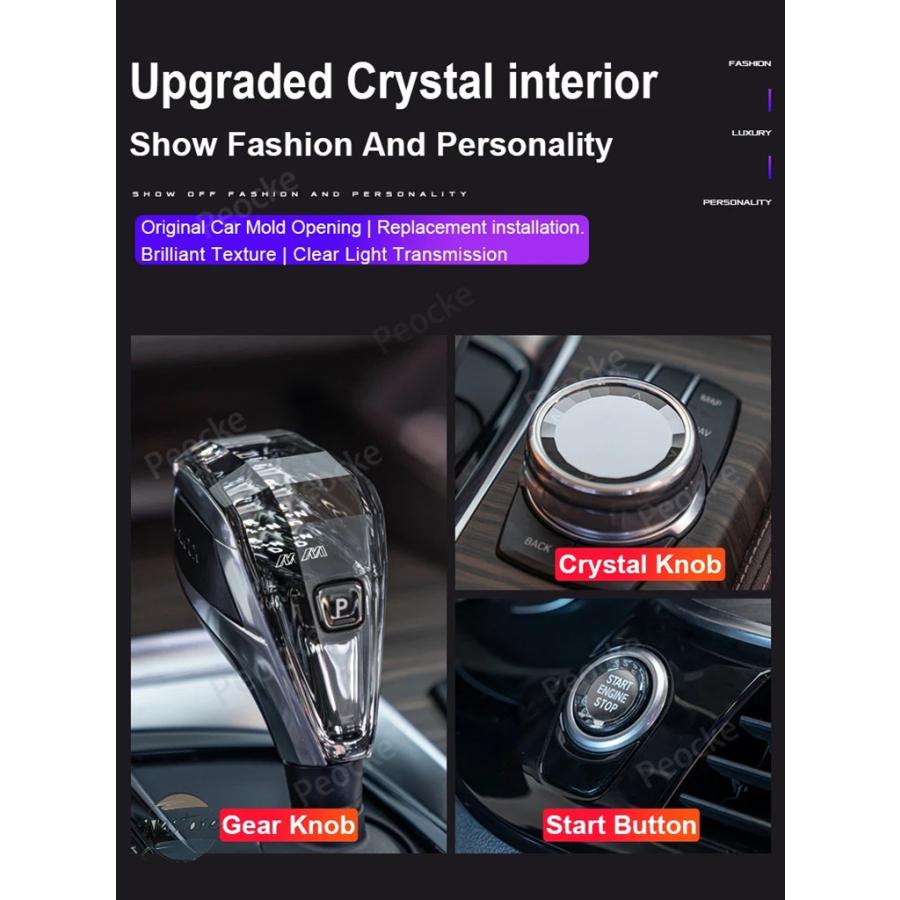 並行輸入品 BMW g30 ハンドル クリスタル ギア シフト ノブ ix3 g08 g32 g02 f10 f20 ボックス カスタムパーツ 部品 アクセサリーの画像