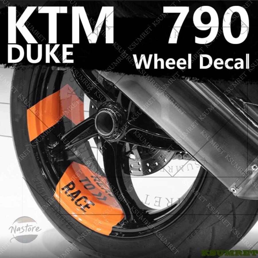 並行輸入品 KTM バイク ホイール デューク 790 リム ステッカー