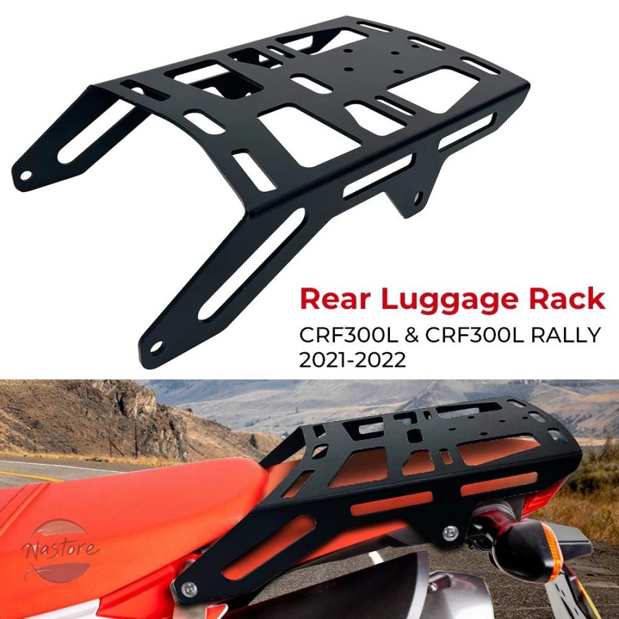 並行輸入品 ホンダ crf300l バイク キャリア crf 300 lラリーabs 2021 2024 s リア カスタムパーツ 部品 アクセサリーの画像