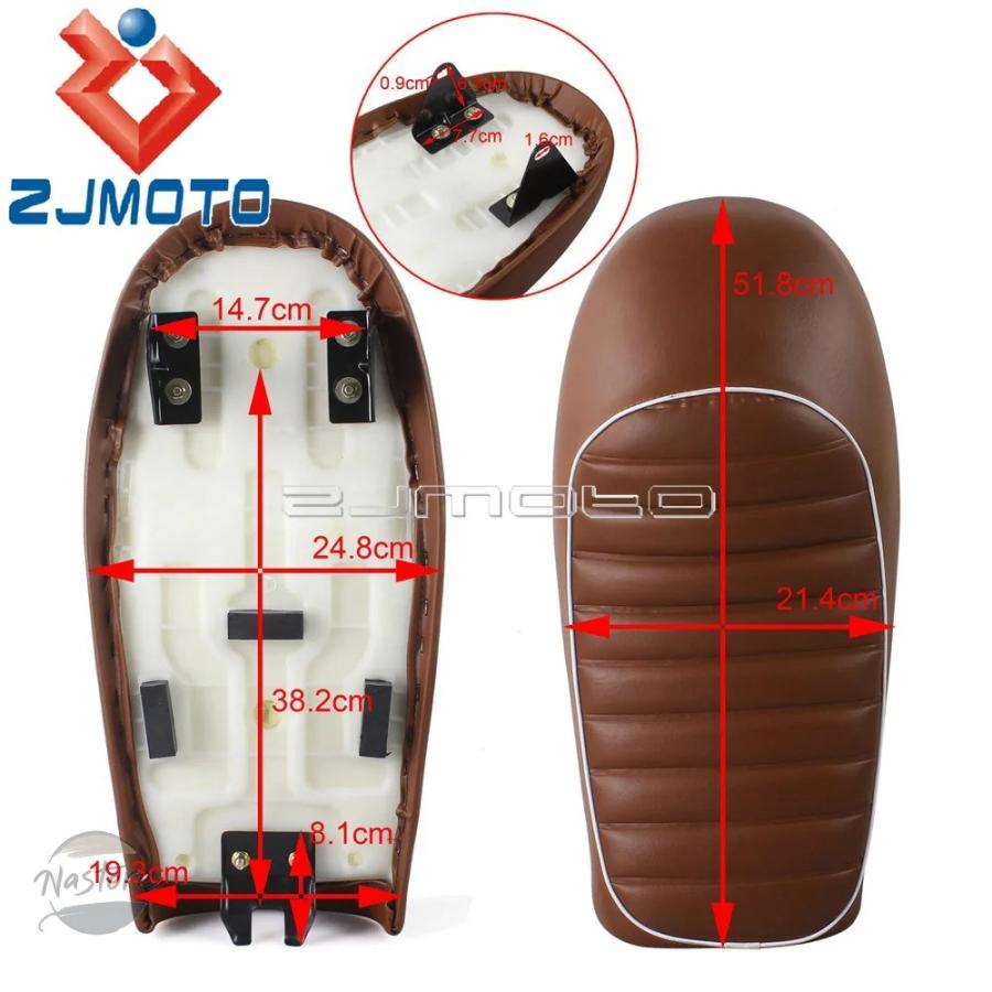 並行輸入品 ホンダ gr650 バイク 汎 ヴィンテージサドルハンプシート パッド カスタムパーツ 部品 アクセサリーの画像