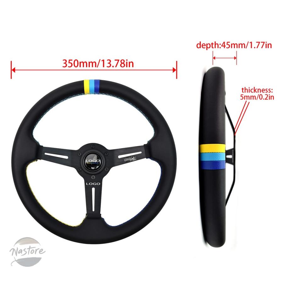 並行輸入品 ステアリング ホイール カスタムパーツ tiypeor レザー