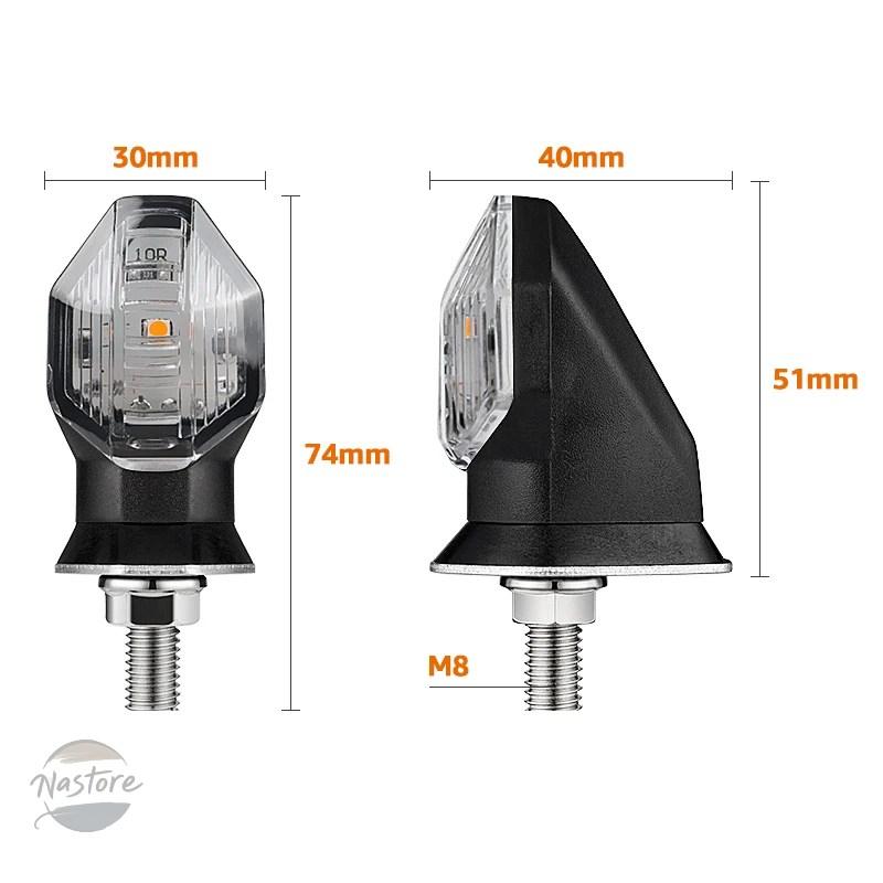 並行輸入品 ミニ バイク ウインカー 8mm led ウィンカー インジケーター ライト 12v カスタムパーツ 部品 アクセサリー_7