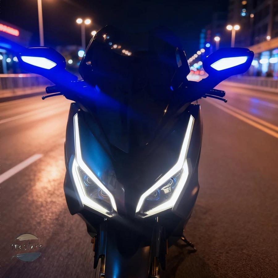 並行輸入品 バイク ミラー forza350 2021 2025 led インジケーター カスタムパーツ 部品 アクセサリー_8