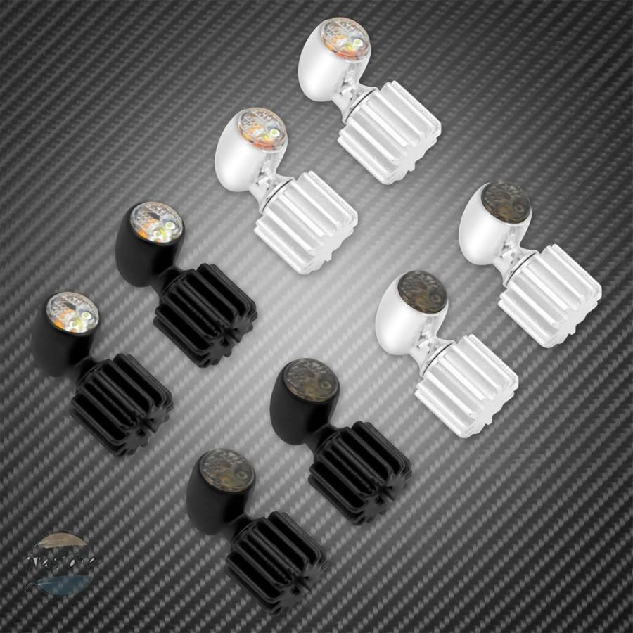 並行輸入品 ミニ バイク led miniランプ ウィンカー アンバー ライト 2個 12v カスタムパーツ 部品 アクセサリーの画像