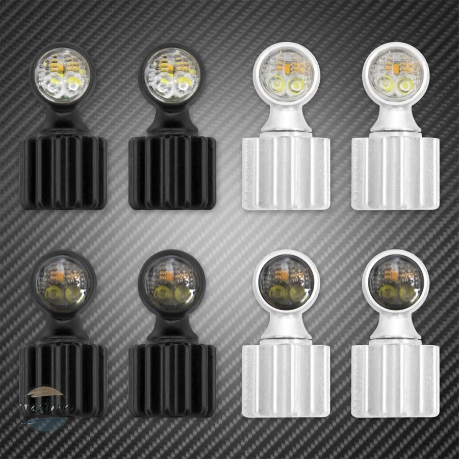 並行輸入品 ミニ バイク led miniランプ ウィンカー アンバー ライト 2個 12v カスタムパーツ 部品 アクセサリーの画像