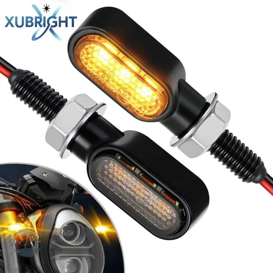 並行輸入品 ヤマハ バイク 8mm led ウィンカーライト アンバー インジケーター ランプ カスタムパーツ 部品 アクセサリー_5