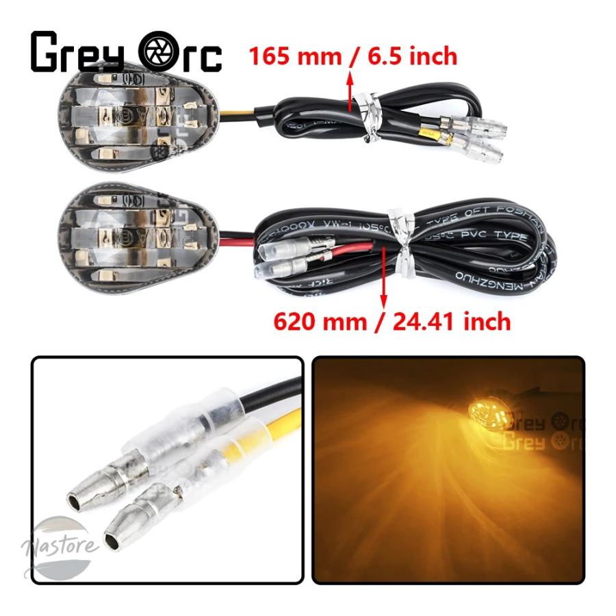 並行輸入品 mt01 ヤマハ バイク mt25 mt03 mt07 mt09 mt10 汎 2線 led ミニ miniウィンカーライト カスタムパーツ 部品 アクセサリー_14