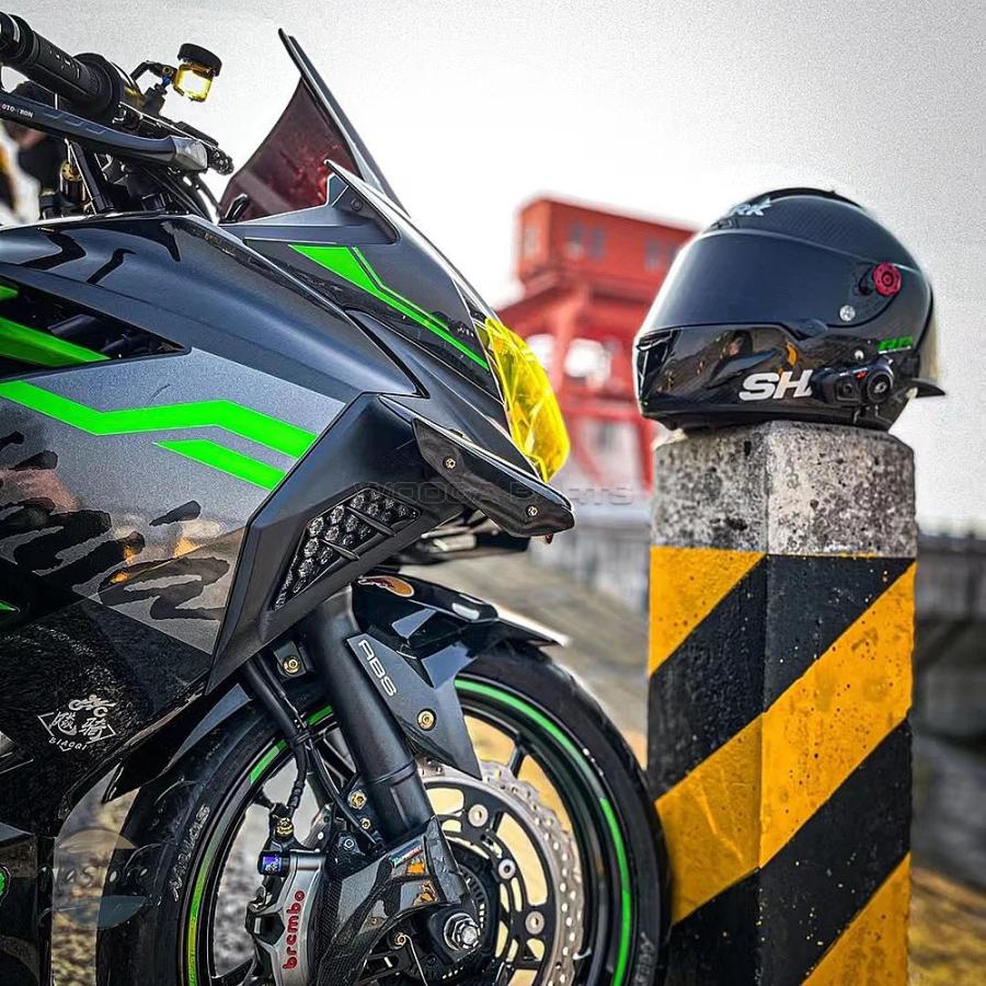 並行輸入品 zx25r カワサキ ledフロントウィンカー ニンジャ 400 250