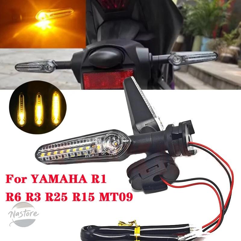 並行輸入品 r1 ヤマハ mt 07 09 led ウィンカー インジケーター ライト r3 r7 r9 5 mt07 mt09 t7 カスタムパーツ 部品 アクセサリーの画像