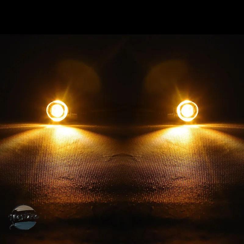 並行輸入品 ミニ バイク 8mm led ウィンカーライト ランプ インジケーター フラッシャー カスタムパーツ 部品 アクセサリーの画像