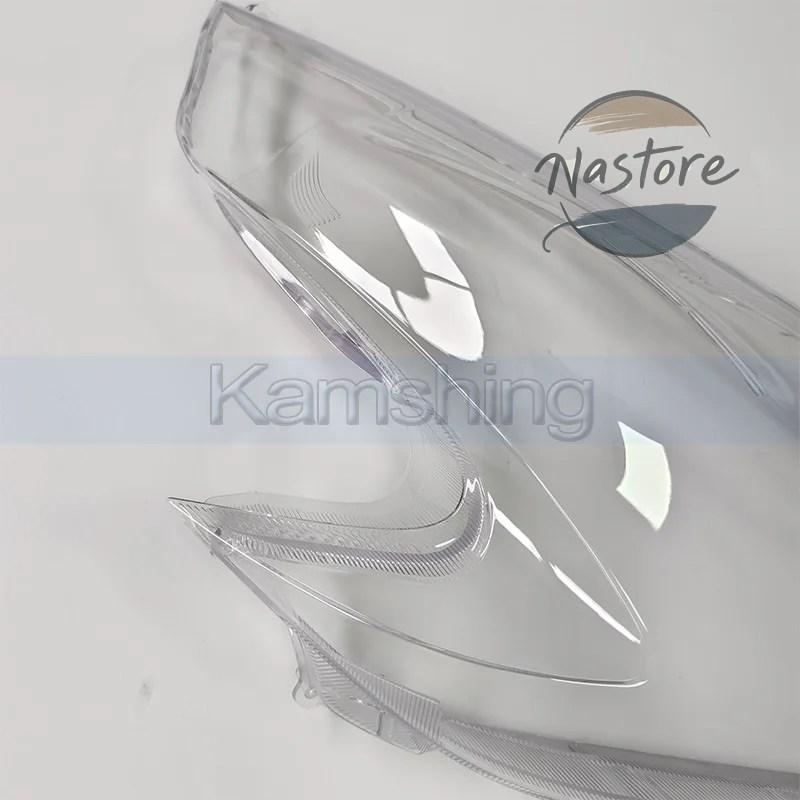 並行輸入品 日産 370Z 2008-2019用 フロントヘッドライトカバー シェルランプシェード ヘッドライトガラスマスク ヘッドランプレンズの画像