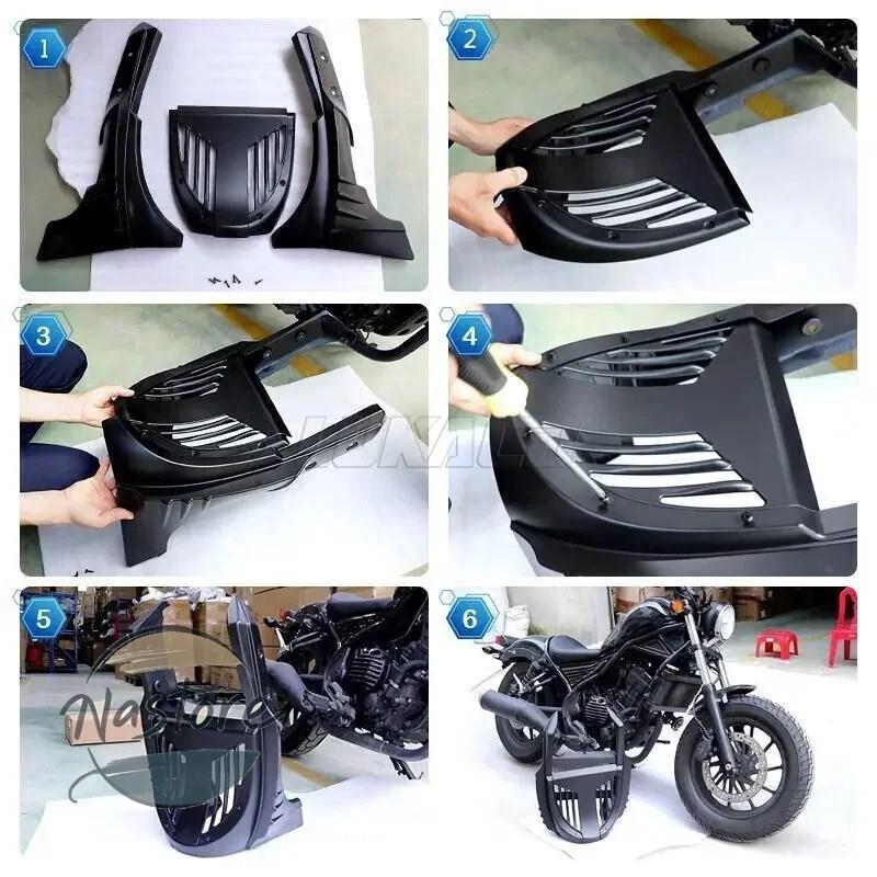 並行輸入品 ホンダ honda バイク カバー エンジン ガード レブル軍 フェアリング サイドアンダープロテクター ベリーパンフレーム cmx 300 500 cmx300 cmx500_3