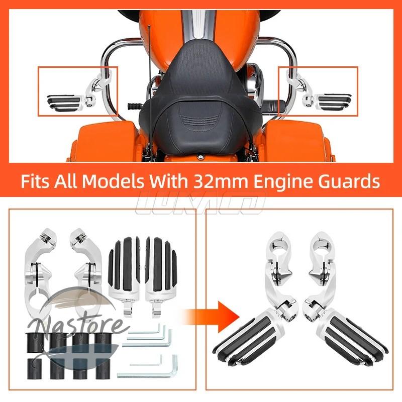 並行輸入品 ホンダ honda バイク ガード エンジン ショートアングルバー フットレスト クローム汎 高速バギー ハーレー カワサキ スズキ カスタムパーツ 部品_1