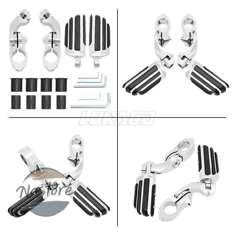並行輸入品 ホンダ honda バイク ガード エンジン ショートアングルバー フットレスト クローム汎 高速バギー ハーレー カワサキ スズキ カスタムパーツ 部品_5