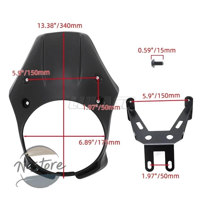 並行輸入品 cmx300 ホンダ honda バイク カバー ヘッドライト ヘッド ライト フェアリング ランプカウルマスク マットブラック rebel カスタムパーツ 部品_5