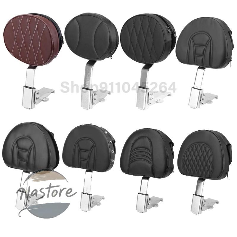 並行輸入品 バイク キット 部品 カスタムパーツ アクセサリー レザーバックレスト ブラックレザー シート アウトドア 2010 2017ロードモデル 10 14_1