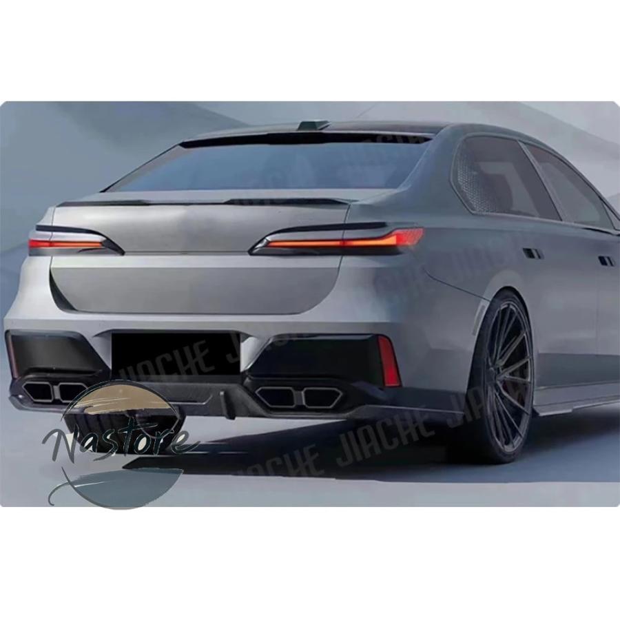 BMW リア 部品 カスタムパーツ アクセサリー abs スポイラー ウイングカー トランクウイングスポイラーカーボン ルック ルーフスポイラー 7 シリーズ g70