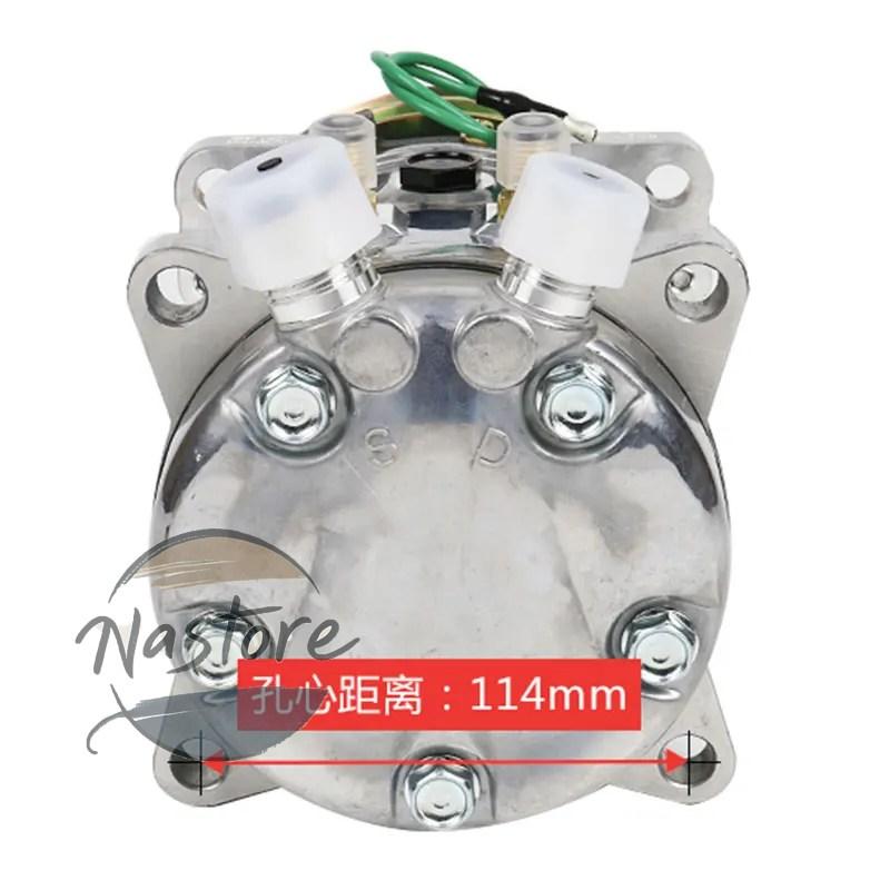 (絶版　希少)SANDEN SD-507 エアコンコンプレッサー　新品 SD-507 New Sanden Japan Compressor - Rare Catch Universal