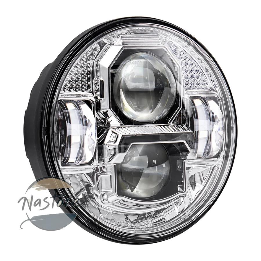 並行輸入品】バイク ヘッドライト ヘッド サイバーパンク 5.75 インチ