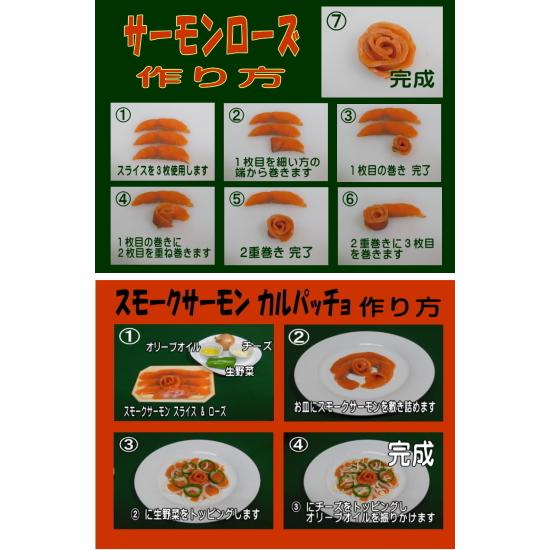 KISAKU スモークサーモン スライス 800g(80g×10) Ｓサイズ（ 原材料：プレミアム サーモンを使用・無添加・ヨーロピアンスタイルの直火法冷燻 ）｜nasu-kisaku5｜03