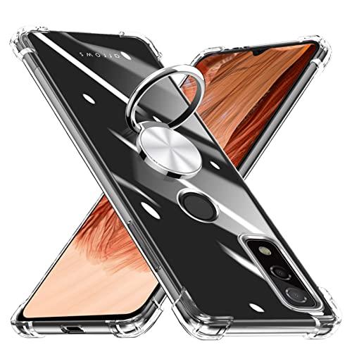 arrows We FCG01 ブラック 本体 クリアケース付き Arrows We ケース リング付き 透明 耐衝撃 TPU クリア F-51B FCG01