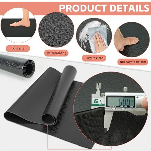 AKOZLIN ルームランナー マット 厚さ6mm×1500×800 高密度PVC ト
