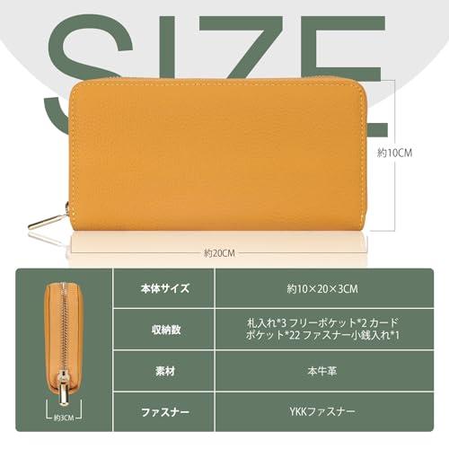 【色: ブルー】長 財布 財布 カード22枚 大容量 YKKファスナー 多機能財 楽天市場】＼16日1:59まで10%OFF／ 長財布 メンズ 本革 YKKファスナー