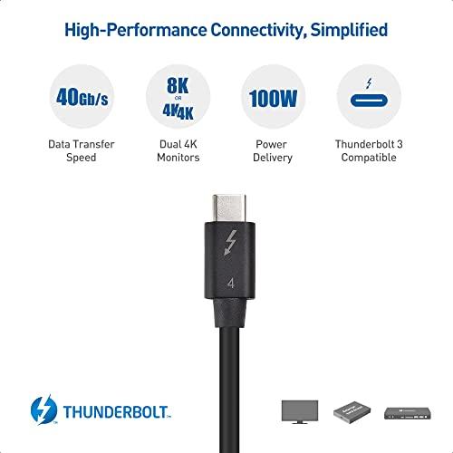 Intel Thunderbolt 認証取得Cable Matters Thunderbolt 4 ケーブル 0.8m 40 Gbps 8K