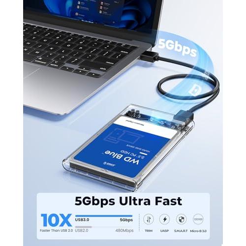 ORICO 2.5インチ HDD / SSD ケース USB3.0 ハードディスクケース UASP